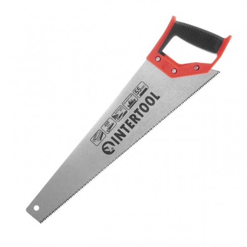 Ножівка по деревині c гартованим зубом 450 мм, 55 HRC INTERTOOL (HT-3102)