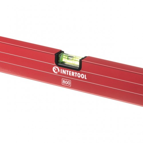 Рівень 800 мм, 3 вічка INTERTOOL (MT-1108)