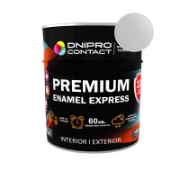 Эмаль алкидная ПФ-115 "Dnеpr Contact" EXPRESS Premium светло-серая 0,6 кг