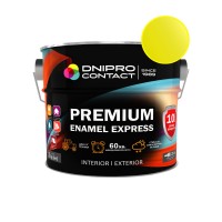 Емаль алкідна ПФ-115 "Dnipro Contact" EXPRESS Premium жовта 2 кг