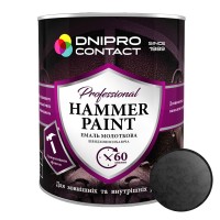 Эмаль молотковая "Dnipro Contact" Антрацит 2 л