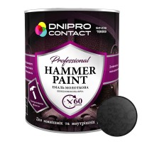Эмаль молотковая "Dnipro Contact" Графит 2 л
