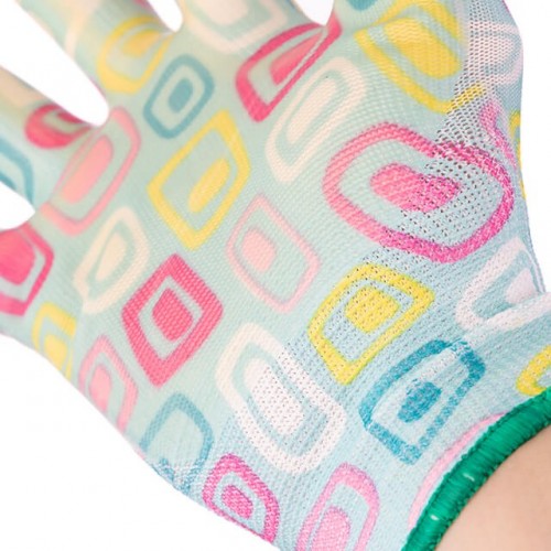 Рукавички садові з нітриловим покриттям 8 "блакитні INTERTOOL (SP-0164)