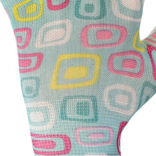 Рукавички садові з нітриловим покриттям 8 "блакитні INTERTOOL (SP-0164)