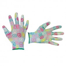 Рукавички садові з нітриловим покриттям 8 "блакитні INTERTOOL (SP-0164)