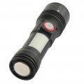 Ліхтар ручний Quantum QM-FL1031 Adept 10W LED zoom +COB з USB