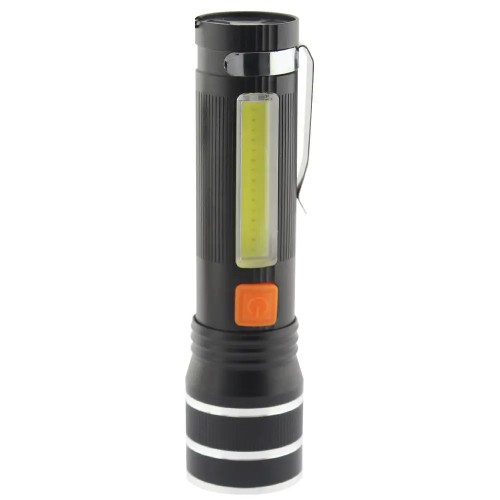 Ліхтар ручний Quantum QM-FL1032 Helper 10W LED zoom +COB з USB