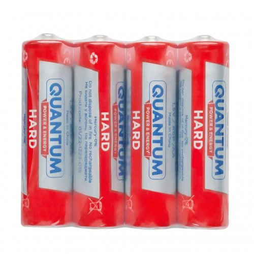 Сольова батарейка Quantum Hard R6P/AA 4шт/уп shrink