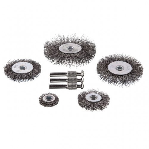 Набор проволочных щеток для дрели 5 ед., 1/4" INTERTOOL BT-0500
