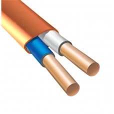 Кабель негорючий моноліт ВВГ-Пнг LS 2х1.5 помаранчевий (м) (ЕК-171)