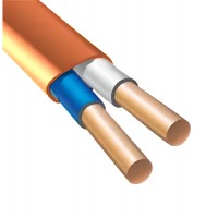 Кабель негорючий моноліт ВВГ-Пнг LS 2х2.5 помаранчевий (м) (ЕК-172)