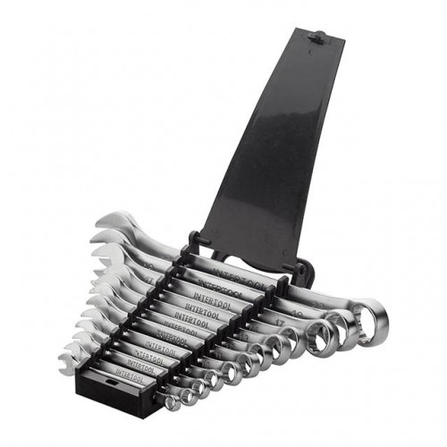 Набір ключів комбінованих 12 шт., 6-22 мм CrV INTERTOOL (HT-1203)