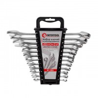 Набор ключей комбинированных 12 шт., 6-22 мм CrV INTERTOOL (HT-1203)