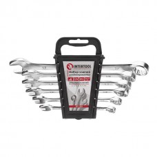 Набір ключів комбінованих 6 шт., 8-17 мм CrV INTERTOOL (HT-1201)