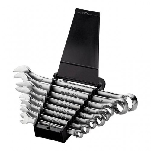 Набір ключів комбінованих 8 шт., 8-19 мм CrV INTERTOOL (HT-1202)