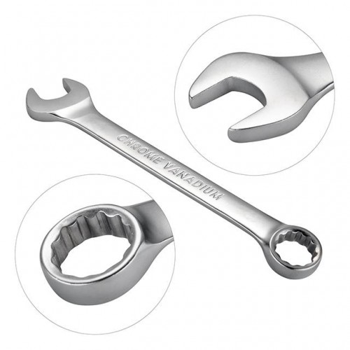 Набір ключів комбінованих 8 шт., 8-19 мм CrV INTERTOOL (HT-1202)