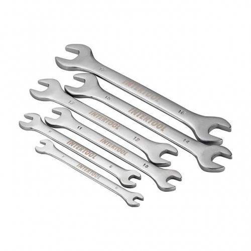 Набір ключів ріжкових, 6од. 6-17мм INTERTOOL (HT-1001)