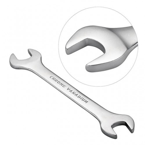 Набір ключів ріжкових 8 шт, 6-22 мм CrV INTERTOOL (HT-1002)