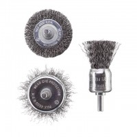 Набор проволочных щеток для дрели 3 ед., 1/4" INTERTOOL BT-0300