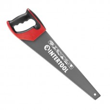 Ножівка по деревині з тефлоновим покриттям 450 мм, з гартованим зубом, потрійне заточування INTERTOOL (HT-3108)