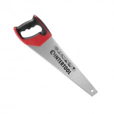 Ножівка по деревині 400 мм, із гартованим зубом, потрійне заточування, 7 зуб/дюйм INTERTOOL (HT-3104)