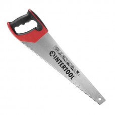 Ножівка по деревині 450 мм, з гартованим зубом, потрійне заточування, 7 зуб/дюйм INTERTOOL (HT-3105)