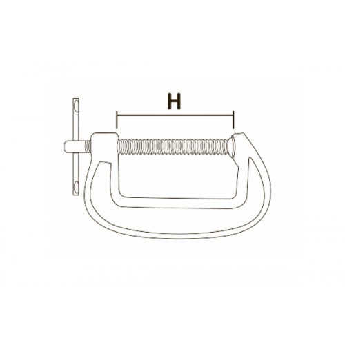 Струбцина столярна тип G 50мм GRAD
