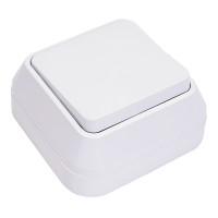 Вимикач 1-клавішний зовнішній Makel (45101)