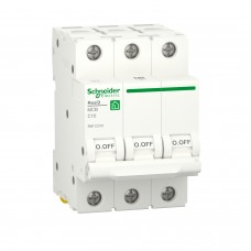 Автоматичний вимикач Schneider Electric RESI9 10А 3P крива С 6 kA (R9F12310)