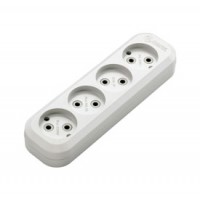 Колодка 4 гнезда без заземления Makel (MGP141)