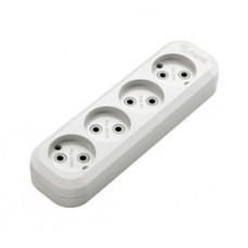 Колодка 4 гнізда без заземлення Makel (MGP141)