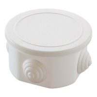 Коробка розподільна Makel кругла з кришкою 90x90x48 мм Білий (10029)