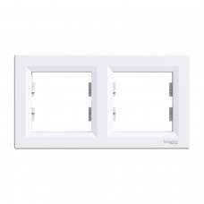 Рамка подвійна горизонтальна Schneider Electric Asfora біла (EPH5800221)