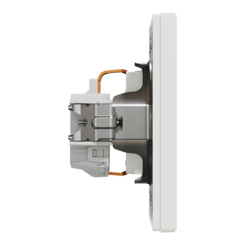 Розетка одинарная с заземлением Schneider Electric Asfora Белый (EPH2900121)