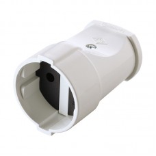 Штепсельне гніздо без заземлення біле Makel (10004)