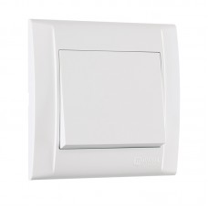 Вимикач перехресний одноклавішний Makel Defne без підсвітки білий (42001020)