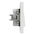 Вимикач двоклавішний Schneider Electric Asfora Білий (EPH0300121)