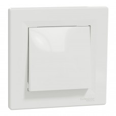 Вимикач одноклавішний Schneider Electric Asfora Білий (EPH0100121)