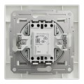 Выключатель одноклавишный Schneider Electric Asfora с подсветкой Белый (EPH1400121)