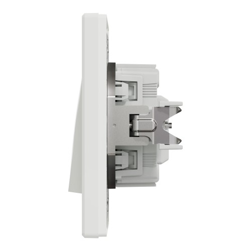 Выключатель одноклавишный Schneider Electric Asfora с подсветкой Белый (EPH1400121)