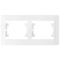 Рамка подвійна горизонтальна Makel Defne біла (42001702)