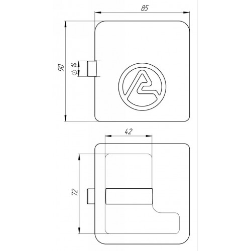 Замок навісний ASPECT Ч-К_90 3 кл.(К)