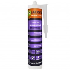Герметик силіконовий «Санітарний» прозорий LACRYSIL 280мл
