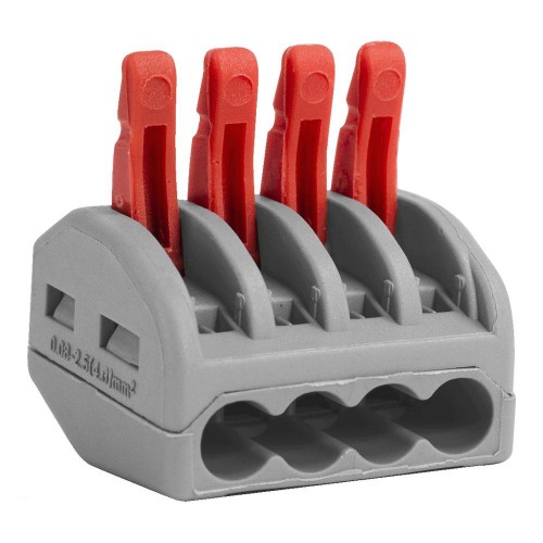 Клемна колодка e.lc.pro.pl.4 з натискним важелем (p0660007)