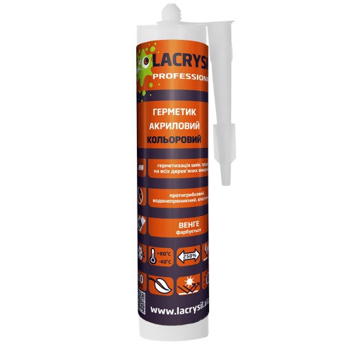 LACRYSIL Герметик акриловий кольоровий "Венге" 280мл
