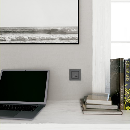 Рамка одномісна Schneider Electric Asfora Антрацит (EPH5800171)