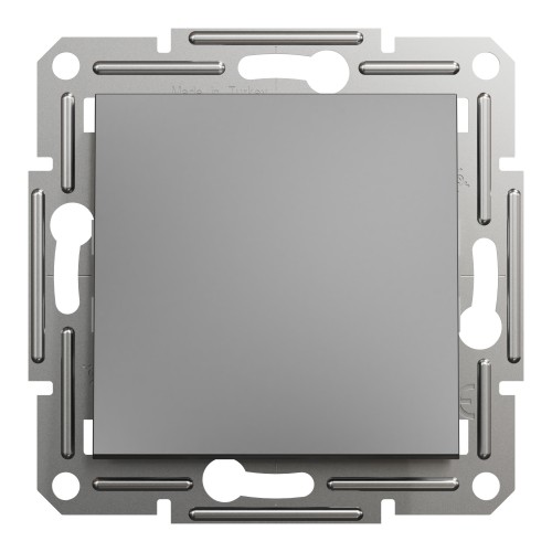 Вимикач 1-клавішний Schneider Electric EPH0100171 Asfora пластик Антрацит (10190133)