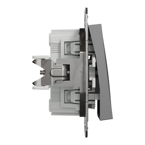 Вимикач 2-клавішний Schneider Electric EPH0300171 Asfora пластик Антрацит (10624093)