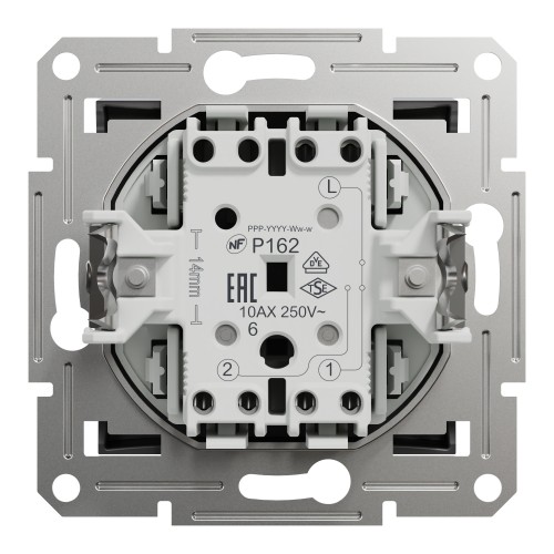 Перемикач прохідний 1-клавішний Schneider Electric EPH0400171 Asfora пластик Антрацит (10624083)