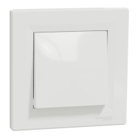 Выключатель одноклавишный Schneider Electric Asfora проходной Белый (EPH0400121)